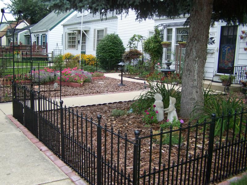 Small Wrought Iron Garden Fence